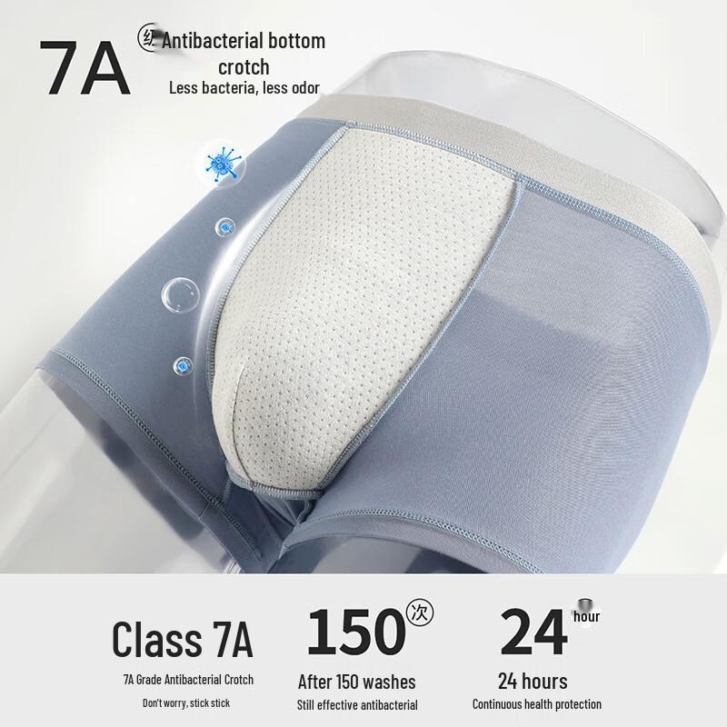 Fenteng Мужские антибактериальные модальные боксеры-брифы 7A, 4 штуки