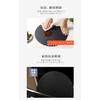 Round Elastomer Cutting Board, D-Shaped [99.9% Antibacterial, Heat Resistant, Double-Sided] (Gray, L)
