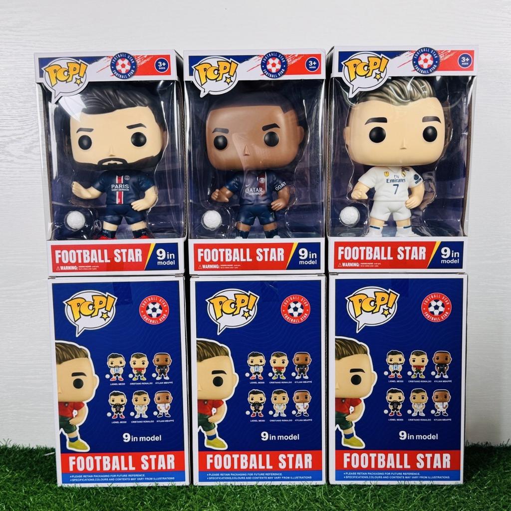 Football Star Action Figure 24CM Vinyl Model Collectible Toy Desk Decor Ornament