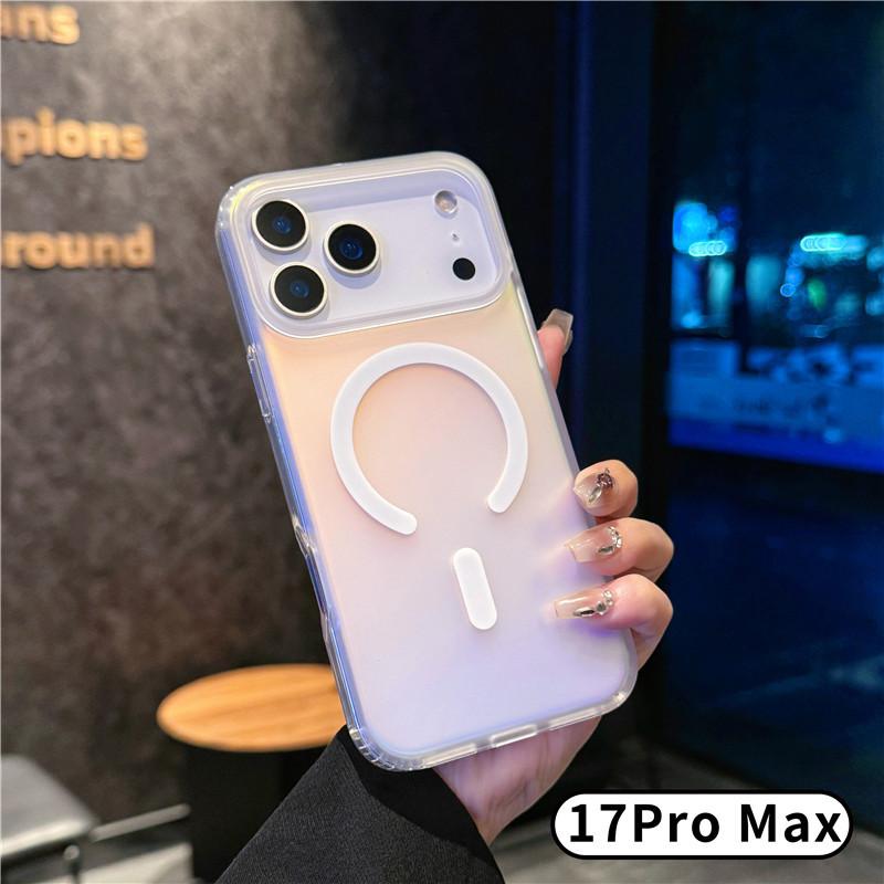 Подходит для чехла на мобильный телефон iphone17 Apple 17promax лазерный градиентный 17Pro хамелеон Samsung магнитный чехол