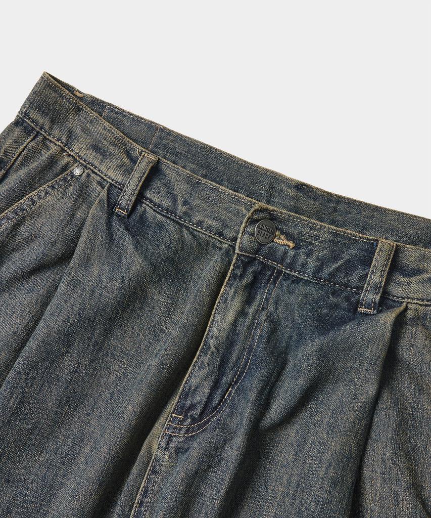 Dimiteulibeullaeg Asi Essential Curved Balloon Denim Pants_Linen-Like Yellow Wash
