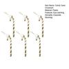 6 Pcs Candy Cane Christmas Ornament Plastic Twisted Candy Cane Christmas Tree Hanging Decoration for Xmas Tree Holiday Party Supplies