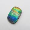 Certified Lab Created Doublet Boulder Opal 37.50 Ct Cushion Fabulous Gemstone