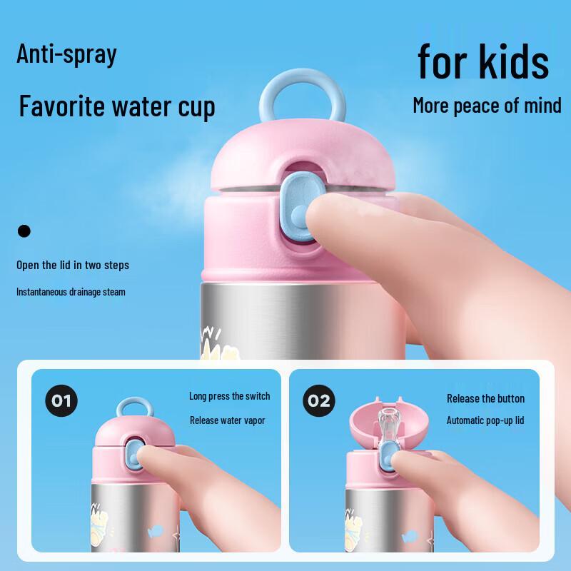 RELEA KEEPER 550ML Kids Insulated Straw Cup