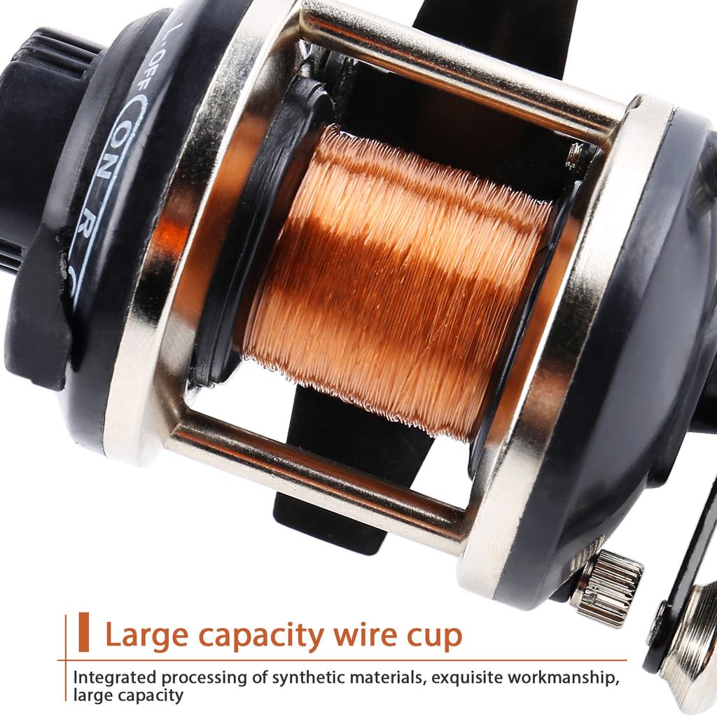 Мини-катушки для зимней рыбалки с леской из сплава, высококачественная катушка для троллинга