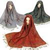 Ethnic Style Sunscreen Shawl Tassels Cashmere Scarf Casual Paisley Shawl  Outdoor