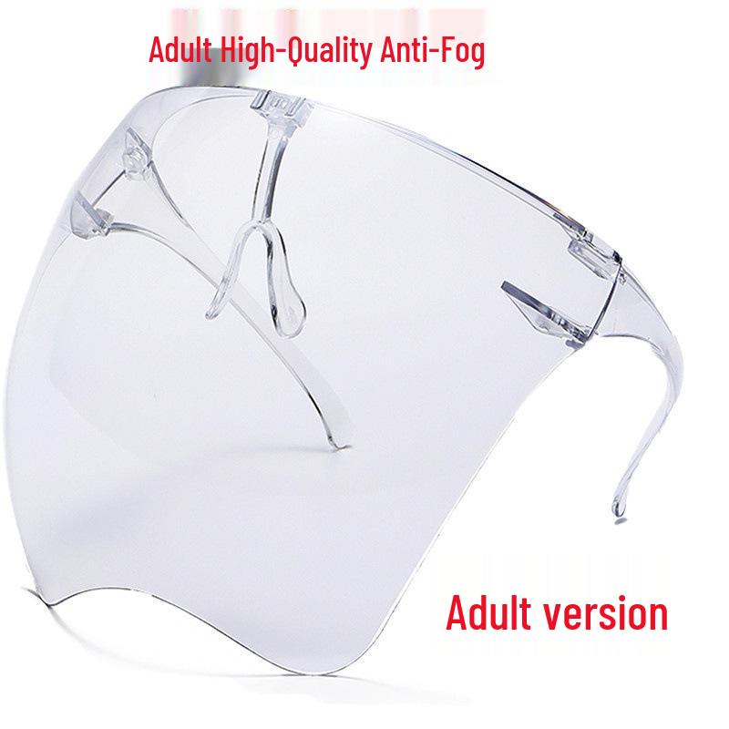 Cross-Border Anti-Fog Transparent Face Shield: Full-Face Protection Against Droplets, Oil, Wind, and Dust.