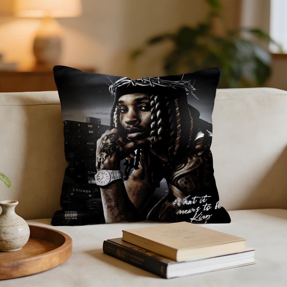 Rapper KKing VVon Cushion Cover Short plush pillowcase for bed sofa carwashable