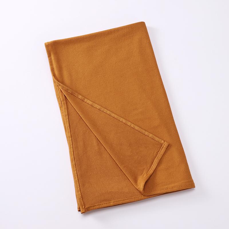 Премиальный джерси Мгновенный хиджаб Хороший шов Эластичный джерси Шарф Малайзия Обертывания Однотонный Мусульманский Тюрбан Повязка на голову Шали Поставщик