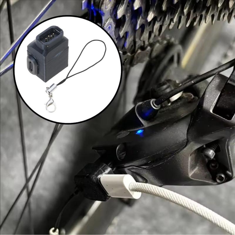 Сменные зарядные переходники для переключателей Di2 12s E-bike с защелкивающимся механизмом и ремешками против потери
