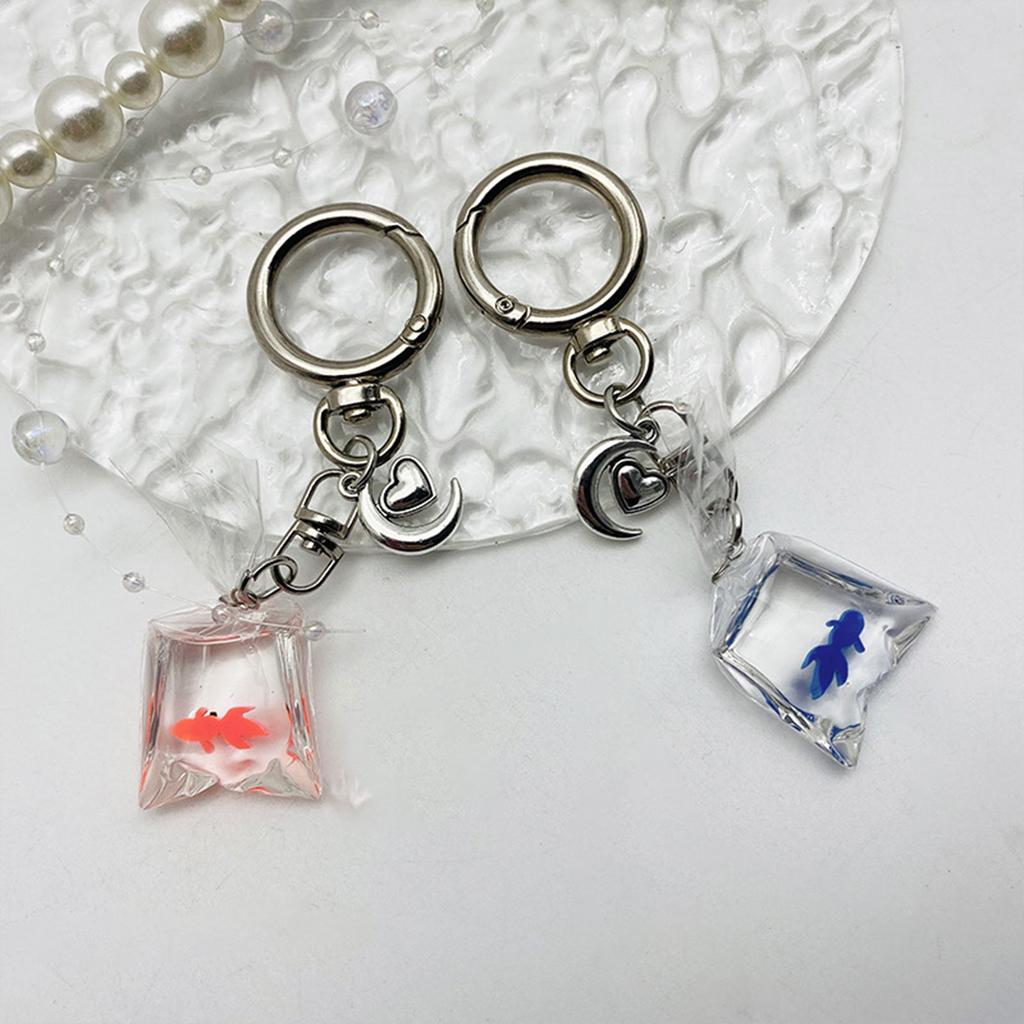 Уникальный шарм с милым кулоном, уникальная сумка-рыба с водой, брелок, подвеска ручной работы, сумка, подвески, украшение