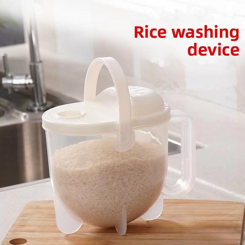 Washing Rice Machine with Handle Plastic Strainer Soybean Washer Sieve Convenient Multifunctional for Kitchen Supplies