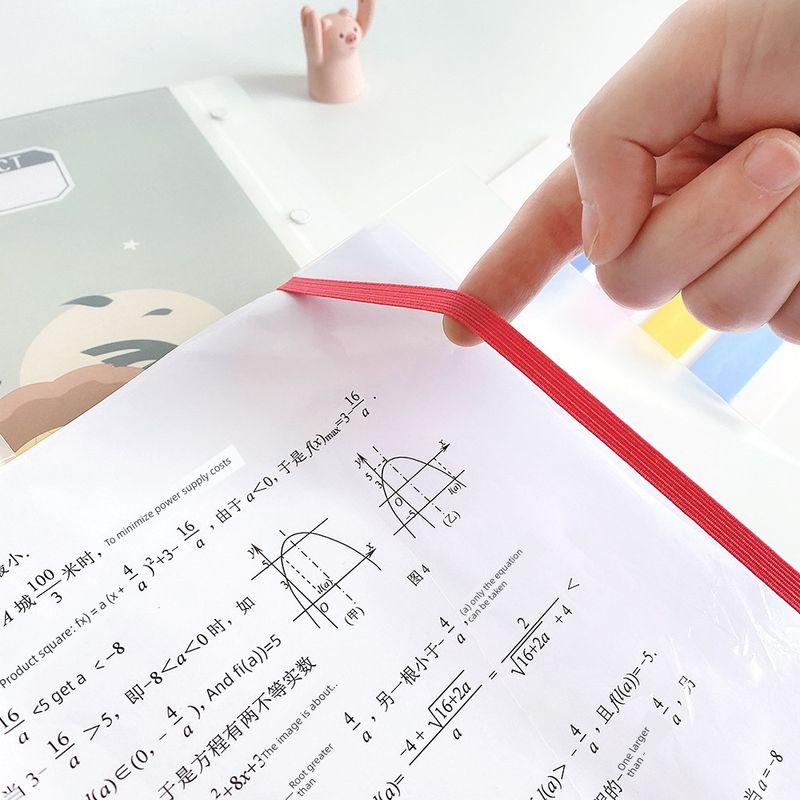 A3 Test Paper Storage Book Folder Transparent Insert Multi-Layer Paper File Bag Storage Cartoon Storage Bag Student