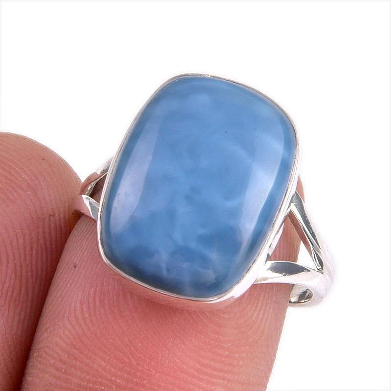 Кольцо из стерлингового серебра 925 пробы с натуральным опалом Овайхи S.7.5 W4V57