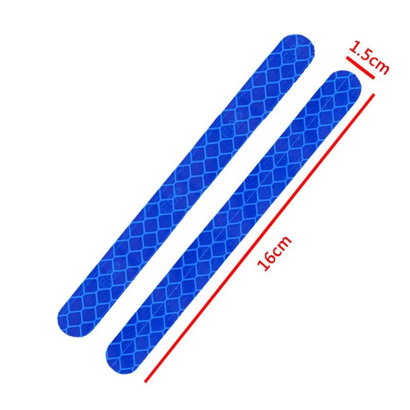 2 шт. наклейки для автомобиля, зеркальная светоотражающая полоса, предупреждающие наклейки для предотвращения столкновений, внешняя отражающая лента, светоотражающая полоса