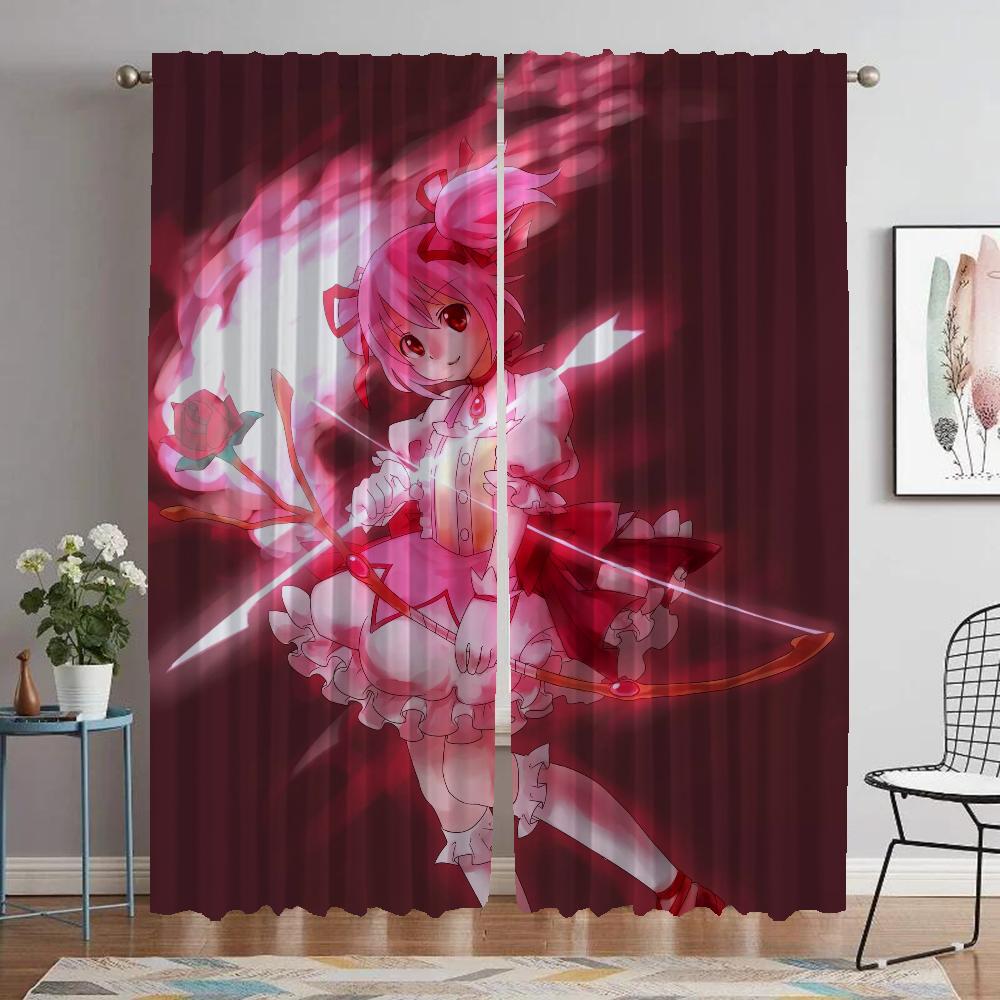 Шторы для детской комнаты Puella Magi Madoka Magica Шторы для интерьера дома для камеры Шторы для гостиной Украшения на Хэллоуин