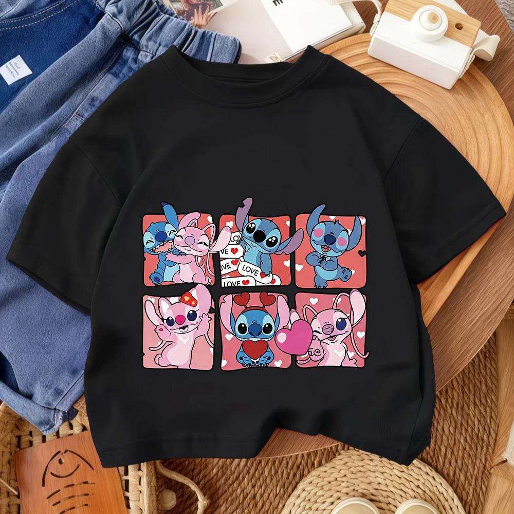 Daily Casual Kids T Shirt Stitch Fashion Cartoon Print For Boys Girls Summer Street Style Outfit