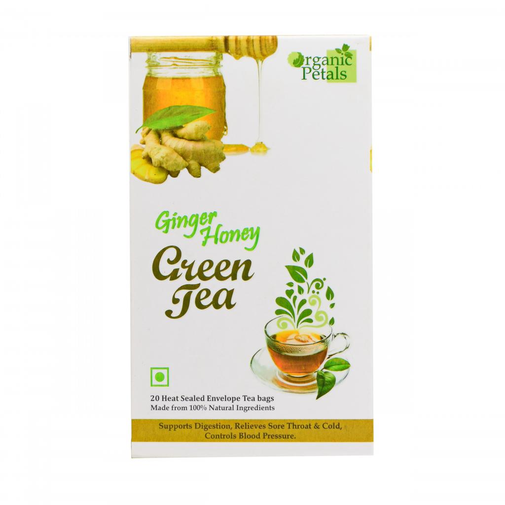 Green Tea with Ginger and Honey (20 Pack), Ginger Honey Green Tea, WinTrust Pharmaceuticals