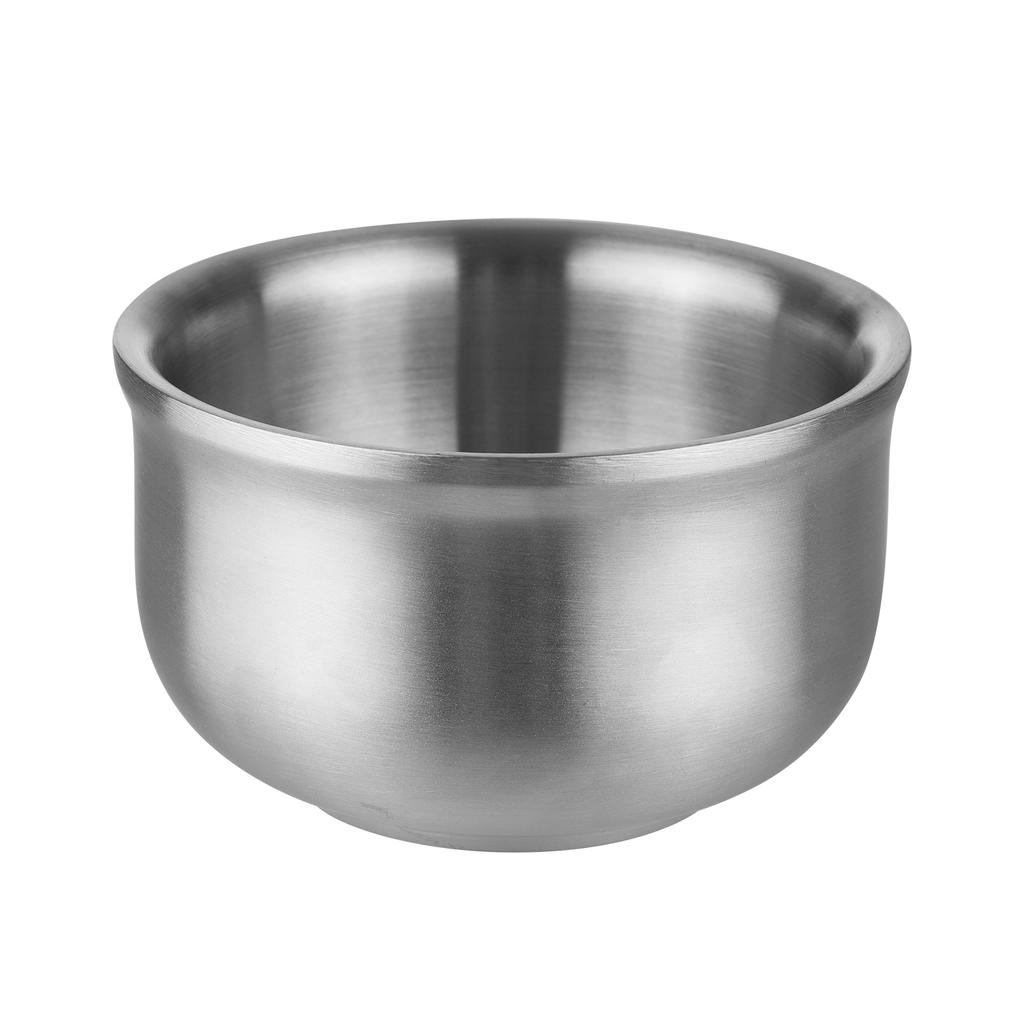 Stainless Steel Soap Cup Bowl Shaving Mug Bowl Barber Beard Shave Cup for Men Facial Hair Cleansing Shaving Tool