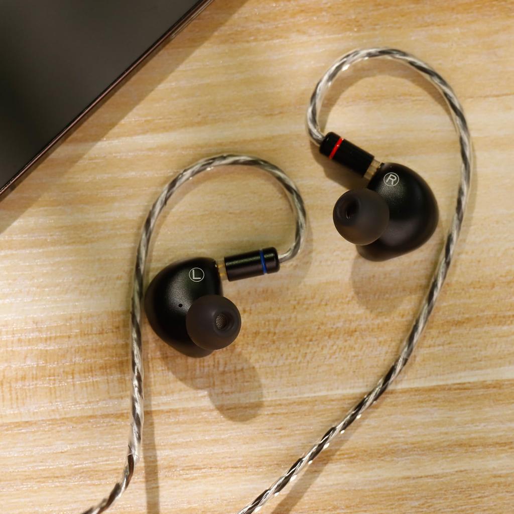 Yinyoo HZSOUND LUNA Shingetsu Наушники Гибридные Проводные Наушники Смола Сильные Магнитные Полосы 7 x 2 Металлический Внешний Качество Звука 2PIN Разъем Подходит