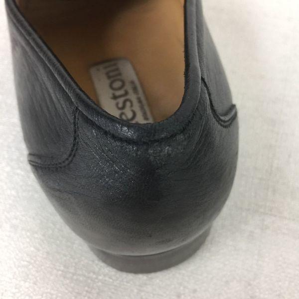 A.Testoni Сделано в Италии Винтажные лоферы с монетой Кожаные слипоны Черные размер 7 25.5 Мужские(ИСПОЛЬЗОВАЛ)