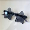 Новые безрамочные солнцезащитные очки в форме пятиконечной звезды Женские дизайнерские брендовые очки конфетного цвета Мужские уличные очки в стиле хип-хоп Uv400