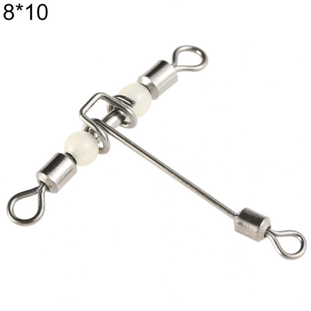 Рыболовный аксессуар Т-образной формы со светящимися бусинами из меди в количестве 10 штук