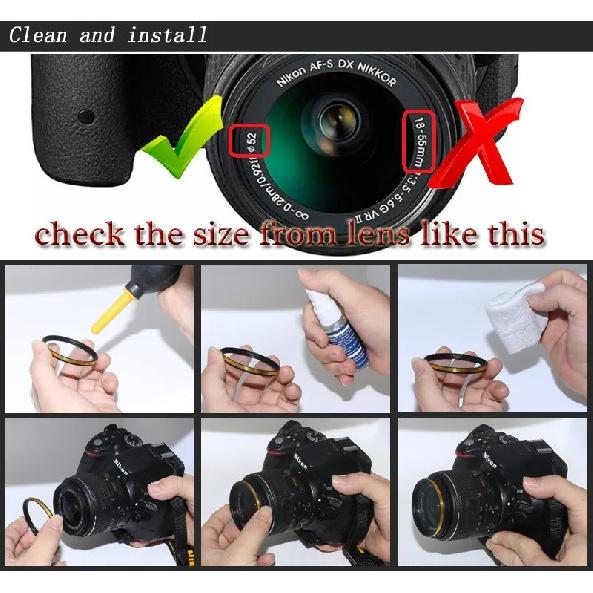 KnightX Macro close up 10+ Lens Filter For Canon eos Sony Nikon accessories 49 52 55 58 62 67 72 77 mm