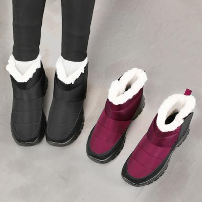 Зимние ботинки из бархата и толстого хлопка, высокие хлопковые ботинки, теплые спортивные ботинки для отдыха на природе