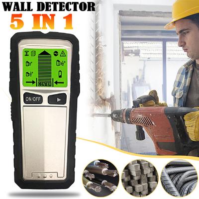 Электрический детектор 5 в 1, настенный детектор металла, датчик, поиск шпильки, кабельные сканеры