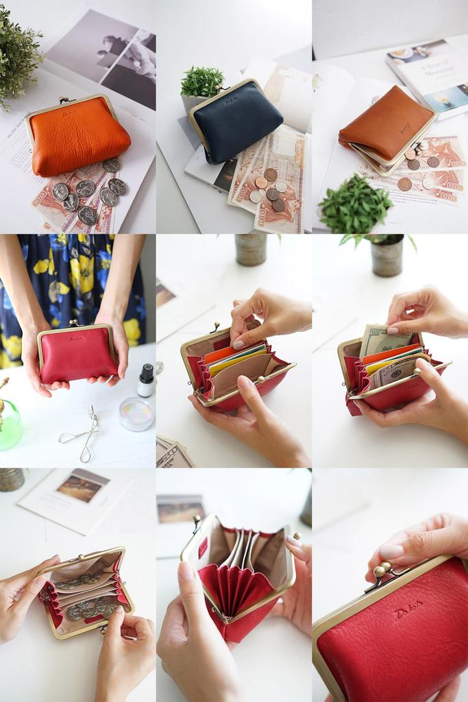 Кошелек с застежкой из натуральной кожи Largo 0035883 Красный [Dakota] Женский DA-35883-30