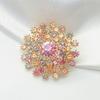Роскошная цветная бриллиантовая брошь-одуванчик - элегантная женская милая булавка для одежды