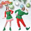 Adult Christmas Elf Cosplay Costume Couple Outfits