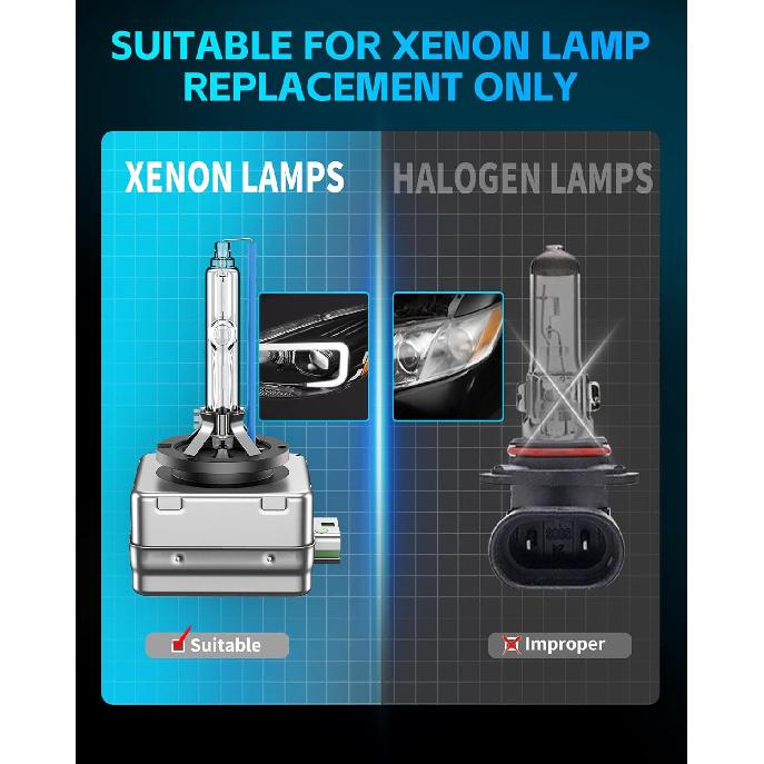 Лампа ксеноновая HID D3S для фар, совместимая с Buick Enclave Envision LaCrosse Regal Cascada 2014-2018 гг. - 35 Вт, улучшенная, ближний и дальний свет