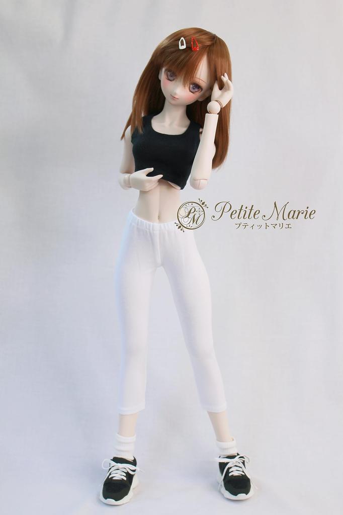 [Petite Marie] Подходят для 13 DD Длина 78 Леггинсы Белые Колготки Штаны для фитнеса Леггинсы Повседневные брюки Повседневные брюки 60 см Кукла BJD Одежда для куклы [Petite