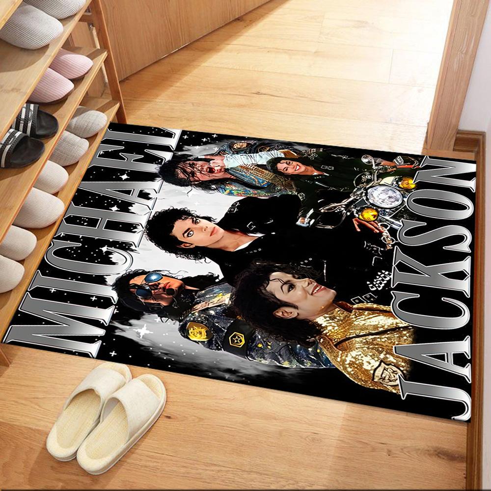 Michael Jackson 1 Floor Rug Office Rug Design for Entryway Playrooms Bedrooms Dining Room Anti-slip Rug Decorate Offices Wedding Party Gift