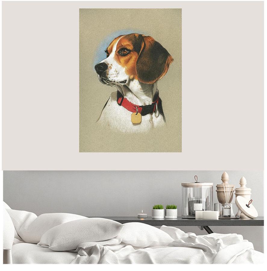 Квадратный/круглый DIY Алмазная вышивка "Домашняя собака" 5D Алмазная картина Водная Алмазная мозаика Украшение