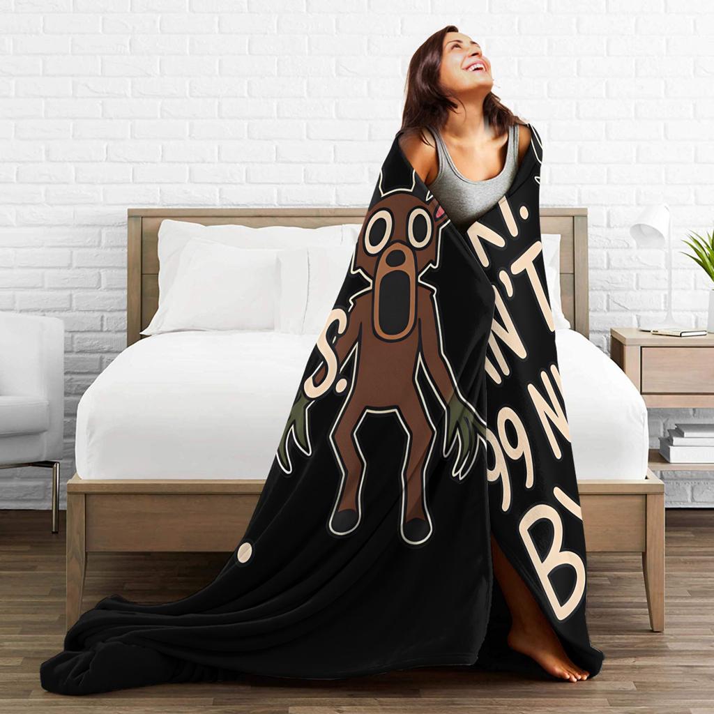 99 Nights In The Forest Scary Deer Blanket Bedding Throws For Couch Chair Sofa Bed Soft Warm Custom DIY Quality Bedspread