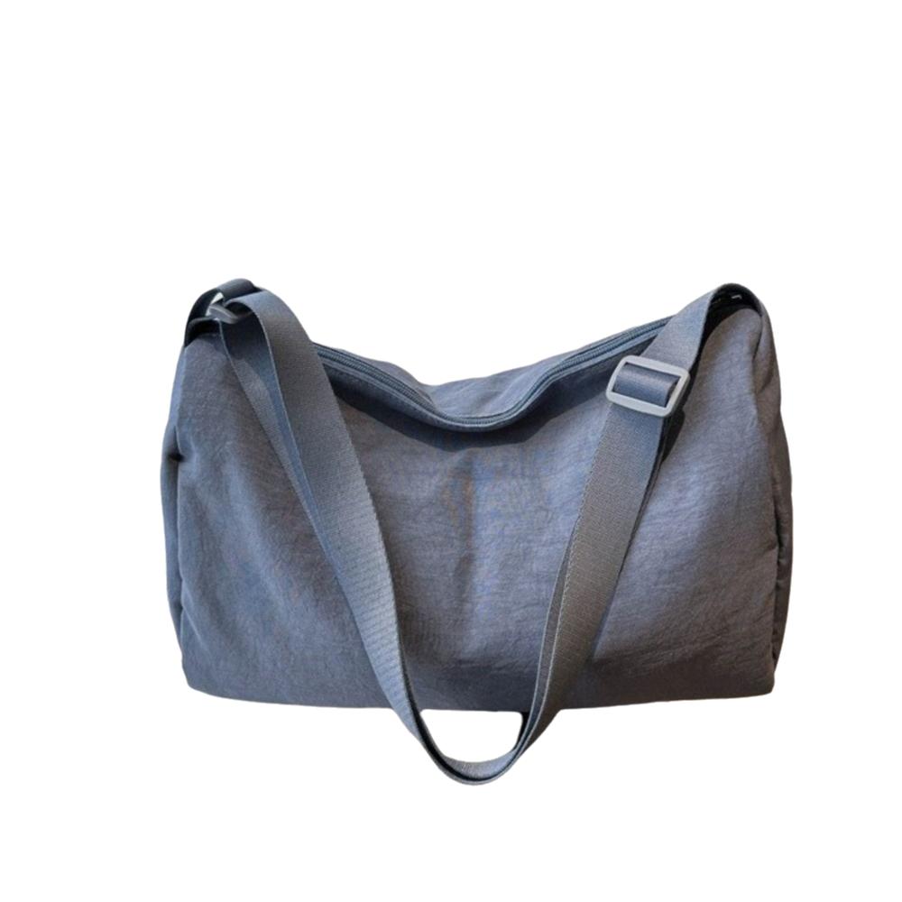 Large Capacity Simple Crossbody Bag Solid Color Canvas Pillow Bag Versatile Shoulder Bag Women