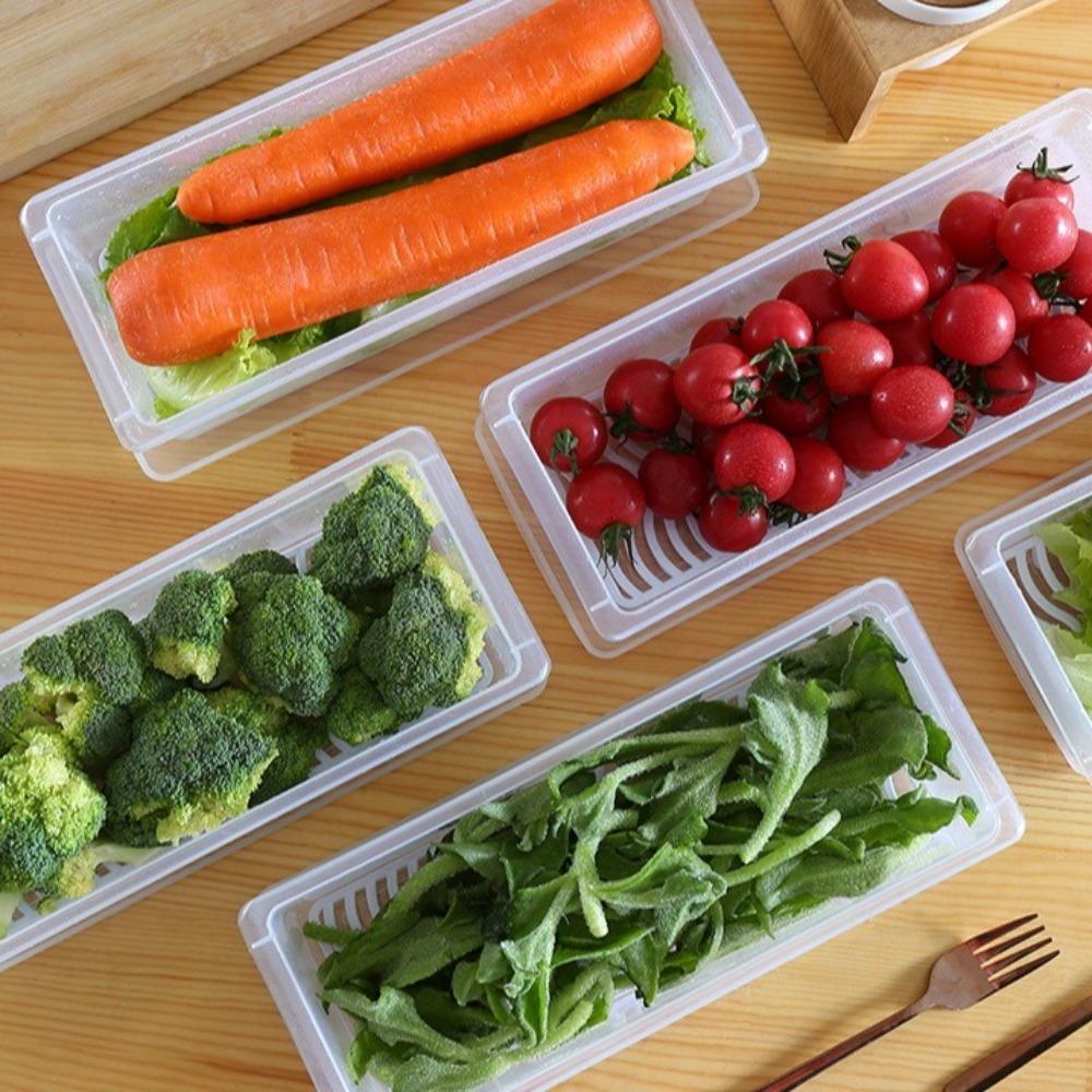 Сохраняющий свежесть кухонный контейнер для продуктов питания съемная сливная пластина поддон сортировка продуктов питания