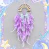 Home Decoration Teenage Girl Heart Dreamcatcher Hanging Decoration Wind Chime Feather Crafts Room Wall Hanging Cute Children's Room Decoration