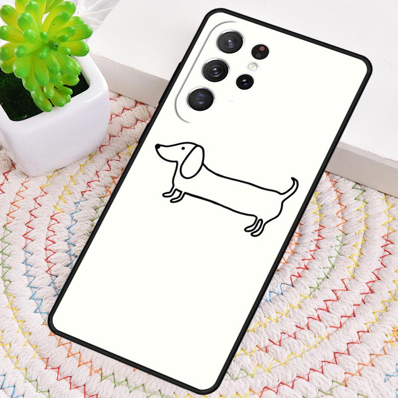 Чехол для телефона с рисунком таксы-сосиски для Samsung Galaxy note 10 pro S26 Ultra S23 S24 FE S25 S21 S22 PLUS ударопрочный