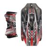 RC Car Shell and Tail Wing Set Remote Control Car Body Shell Replacement for WLTOYS 124010 1/12