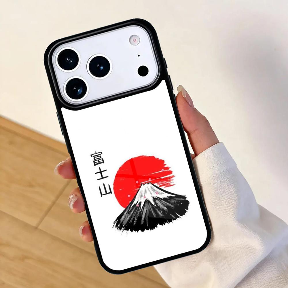 Japanese art Mount Fuji Mobile Phone Case for IPhone 17 AIR 16pro Max 15 14 13 12 11 Bumper Cover