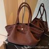 Fashion Suede Portable Tote Bag 2025 New High-end Niche Underarm Large-capacity Commuter Shoulder Bag