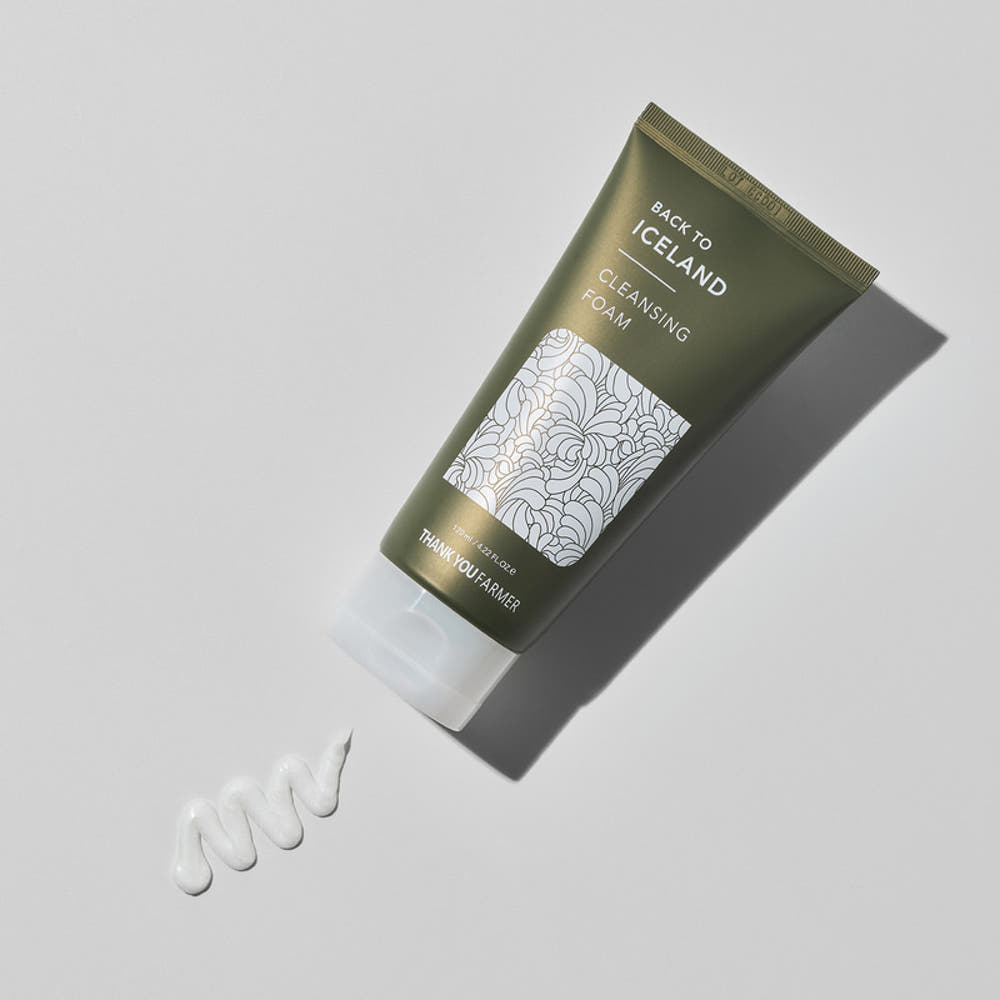 THANK YOU FARMER Back To Iceland Cleansing Foam 120ml Iceland Moss Cica Ceramide Hydrating Cleanser