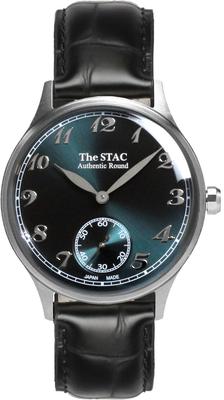 [The Stack] STAC Сделано в Японии Внутренние часы 36 мм Классические Ретро Мужские Женские Унисекс Синие Зеленые Черные Кожа крокодила ST-AR002