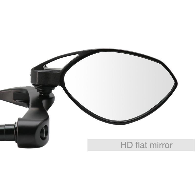 1 пара мотоциклетных зеркал заднего вида с цевьем, универсальное зеркало заднего вида на руль 2-в-1