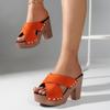Женские босоножки 2024 года, летняя мода, повседневные босоножки на платформе, туфли-лодочки, женские босоножки с открытым носком, элегантные босоножки на высоком каблуке Pantuflas De Mujer