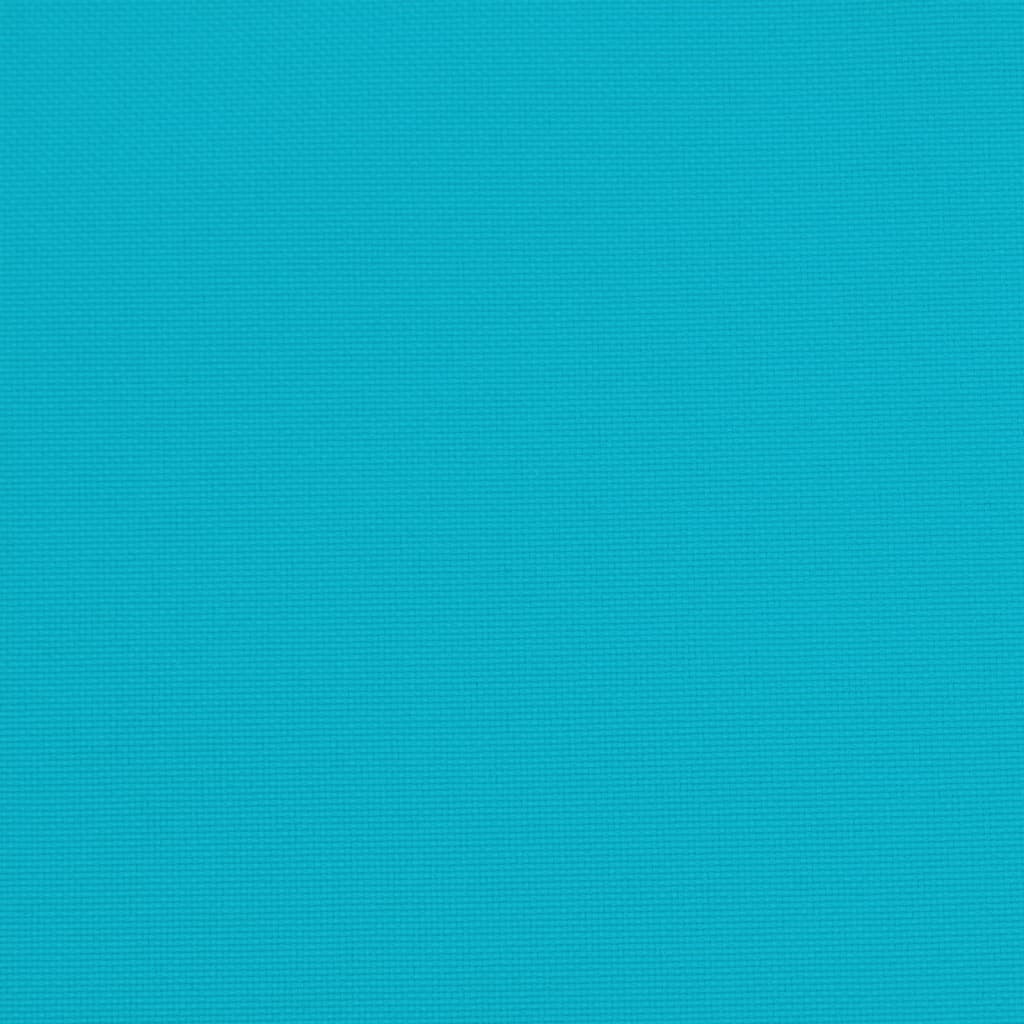 Seat Cushions 6 pcs Turquoise 40 x 40 x 7 cm Fabric